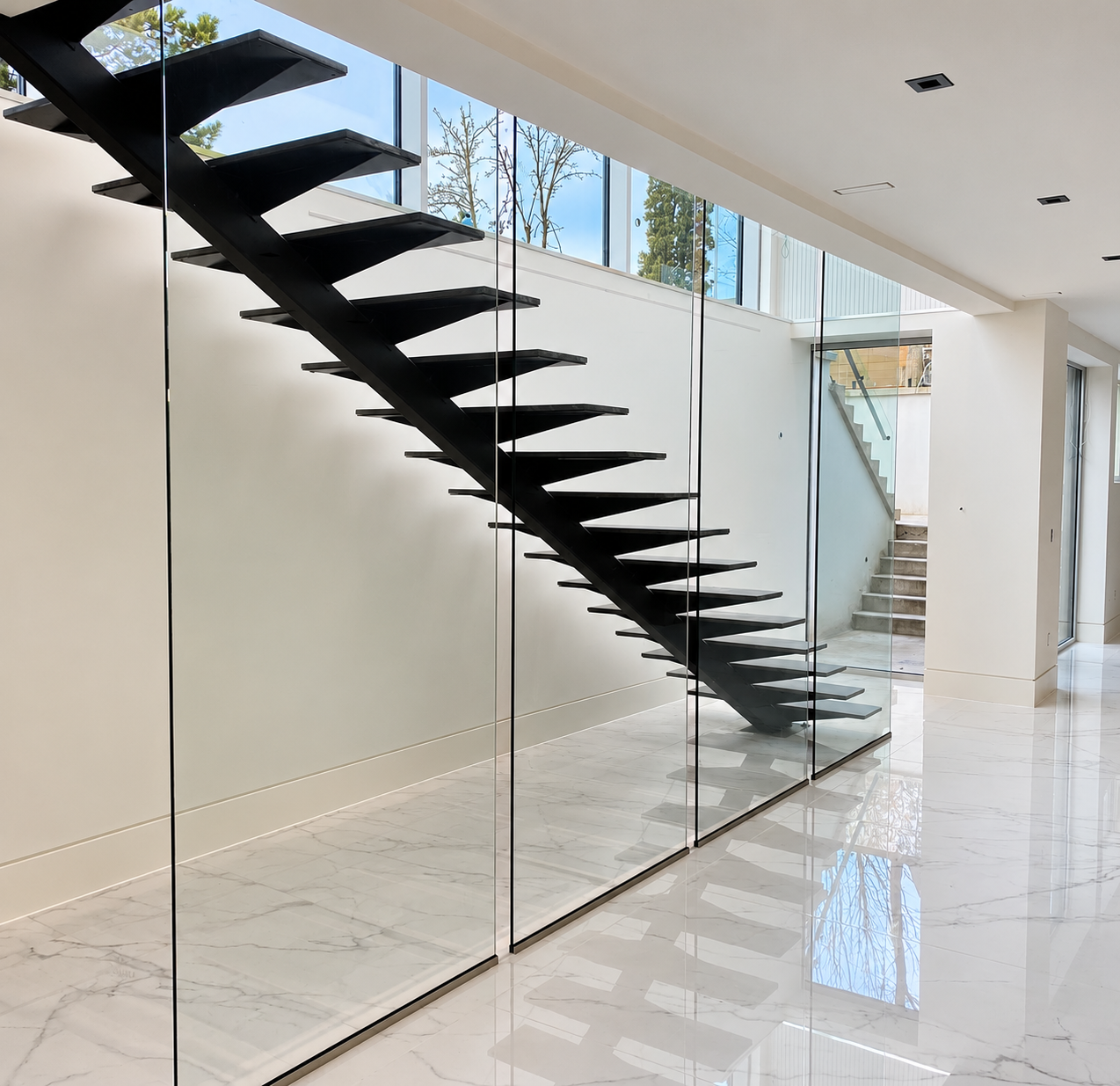 Open Riser Stairs